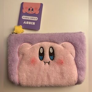 Kirby Fuzzy Fluffy Pouch Nintendo Kawaii Cute